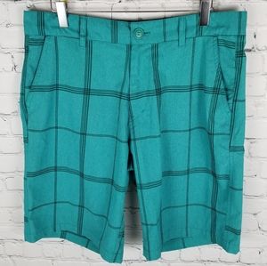 OP | plaid 4-way stretch quick dry shorts